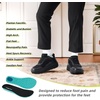 image:imageOrthoComfoot Mens Orthopedic Diabetic Wide Walking Shoes Comfortable Casual Arch Support Plantar Fasciitis Fashion Sneakers Work Tennis Orthotic High Arch Swollen Feet Shoes for Foot Heel PainK1black
