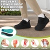 image:imageOrthoComfoot Mens Orthopedic Diabetic Wide Walking Shoes Comfortable Cushion Arch Support Plantar Fasciitis Sneakers Orthotic High Arch Swollen Feet Adjustable Work Shoes for Ankle and Heel PainK1black