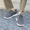 image:imageOrthoComfoot Mens Orthopedic Fashion Sneakers with Arch Support Comfortable Plantar Fasciitis Walking Shoes Casual Breathable Flat Feet Shoes for Foot and Heel Pain ReliefW4dark Grey