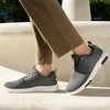 image:imageOrthoComfoot Mens Orthopedic Fashion Sneakers with Arch Support Comfortable Plantar Fasciitis Walking Shoes Casual Breathable Flat Feet Shoes for Foot and Heel Pain ReliefW4dark Grey