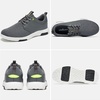 image:imageOrthoComfoot Mens Orthopedic Fashion Sneakers with Arch Support Comfortable Plantar Fasciitis Walking Shoes Casual Breathable Flat Feet Shoes for Foot and Heel Pain ReliefW4dark Grey