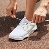 image:imageOrthoComfoot Mens Orthopedic Fashion Sneakers with Arch Support Comfortable Plantar Fasciitis Walking Shoes Casual Breathable Flat Feet Shoes for Foot and Heel Pain ReliefW5white