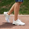 image:imageOrthoComfoot Mens Orthopedic Fashion Sneakers with Arch Support Comfortable Plantar Fasciitis Walking Shoes Casual Breathable Flat Feet Shoes for Foot and Heel Pain ReliefW5white