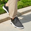 image:imageOrthoComfoot Mens Orthopedic Fashion Sneakers with Arch Support Comfortable Plantar Fasciitis Walking Shoes Casual Breathable Flat Feet Shoes for Foot and Heel Pain ReliefW1black