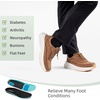 image:imageOrthoComfoot Mens Orthopedic Leather Dress Walking Shoes Comfortable Arch Support Oxfords for Plantar Fasciitis Casual Orthotic Thick Sole Sneakers for Foot and Heel Pain ReliefW2brown