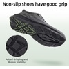 image:imageOrthoComfoot Mens Orthopedic Leather Dress Walking Shoes Comfortable Arch Support Oxfords for Plantar Fasciitis Casual Orthotic Thick Sole Sneakers for Foot and Heel Pain ReliefW1black