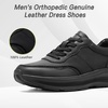 image:imageOrthoComfoot Mens Orthopedic Leather Dress Walking Shoes Comfortable Arch Support Plantar Fasciitis Flat Feet Sneakers Casual Business Work Orthotic Thick Sole Foot Heel Pain Relief OxfordsW1black