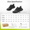 image:imageOrthoComfoot Mens Orthopedic Leather Dress Walking Shoes Comfortable Arch Support Plantar Fasciitis Flat Feet Sneakers Casual Business Work Orthotic Thick Sole Foot Heel Pain Relief OxfordsW1black