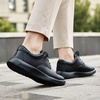 image:imageOrthoComfoot Mens Orthopedic Leather Dress Walking Shoes Comfortable Orthotic Fashion Sneakers with Arch Support Casual Plantar Fasciitis Business Work Oxfords for Foot and Heel Pain ReliefW1black