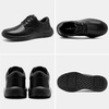 image:imageOrthoComfoot Mens Orthopedic Leather Dress Walking Shoes Comfortable Orthotic Fashion Sneakers with Arch Support Casual Plantar Fasciitis Business Work Oxfords for Foot and Heel Pain ReliefW1black