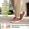 image:imageOrthoComfoot Mens Orthopedic Leather Dress Walking Shoes Comfortable Plantar Fasciitis Fashion Sneakers with Arch Support Casual Flat Feet Business Work Shoes for Foot and Heel Pain ReliefW2brown