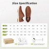 image:imageOrthoComfoot Mens Orthopedic Leather Dress Walking Shoes Comfortable Plantar Fasciitis Fashion Sneakers with Arch Support Casual Flat Feet Business Work Shoes for Foot and Heel Pain ReliefW2brown