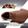 image:imageOrthoComfoot Mens Orthopedic Leather Dress Walking Shoes Comfortable Plantar Fasciitis Fashion Sneakers with Arch Support Casual Flat Feet Business Work Shoes for Foot and Heel Pain ReliefW2brown