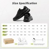 image:imageOrthoComfoot Mens Orthopedic Leather Dress Walking Shoes Comfortable Plantar Fasciitis Fashion Sneakers with Arch Support Casual Flat Feet Business Work Shoes for Foot and Heel Pain ReliefW1black