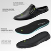 image:imageOrthoComfoot Mens Orthopedic Leather Dress Walking Shoes Comfortable Plantar Fasciitis Loafers with Arch Support for Flat Feet Casual Business Orthotic SlipOn for Foot and Heel Pain ReliefW1black