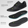 image:imageOrthoComfoot Mens Orthopedic Leather Dress Walking Shoes Comfortable Plantar Fasciitis Oxford with Arch Support Flat Feet Casual Business Work Shoes for Foot and Heel Pain ReliefW1black