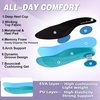 image:imageOrthoComfoot Mens Orthopedic Plantar Fasciitis Sneakers Comfortable High Arch Support Running Shoes for Walking Lightweight Casual Tennis Shoes Relief Flat Feet Heel PainW3white Purple