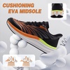 image:imageOrthoComfoot Mens Orthopedic Plantar Fasciitis Sneakers Comfortable High Arch Support Running Shoes for Walking Lightweight Casual Tennis Shoes Relief Flat Feet Heel PainW1black