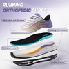 image:imageOrthoComfoot Mens Orthopedic Plantar Fasciitis Sneakers Comfortable High Arch Support Running Shoes for Walking Lightweight Casual Tennis Shoes Relief Flat Feet Heel PainW3white Purple