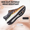 image:imageOrthoComfoot Mens Orthopedic Plantar Fasciitis Sneakers Comfortable High Arch Support Running Shoes for Walking Lightweight Casual Tennis Shoes Relief Flat Feet Heel PainW1black