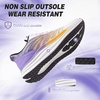 image:imageOrthoComfoot Mens Orthopedic Plantar Fasciitis Sneakers Comfortable High Arch Support Running Shoes for Walking Lightweight Casual Tennis Shoes Relief Flat Feet Heel PainW3white Purple