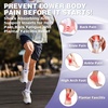 image:imageOrthoComfoot Mens Orthopedic Plantar Fasciitis Sneakers Comfortable High Arch Support Running Shoes for Walking Lightweight Casual Tennis Shoes Relief Flat Feet Heel PainW3white Purple