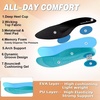 image:imageOrthoComfoot Mens Orthopedic Plantar Fasciitis Sneakers Comfortable High Arch Support Running Shoes for Walking Lightweight Casual Tennis Shoes Relief Flat Feet Heel PainW1black
