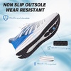 image:imageOrthoComfoot Mens Orthopedic Plantar Fasciitis Sneakers Comfortable High Arch Support Running Shoes for Walking Lightweight Casual Tennis Shoes Relief Flat Feet Heel PainW2white Blue