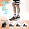 image:imageOrthoComfoot Mens Orthopedic Plantar Fasciitis Sneakers Comfortable High Arch Support Running Shoes for Walking Lightweight Casual Tennis Shoes Relief Flat Feet Heel PainW1black