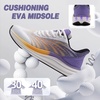 image:imageOrthoComfoot Mens Orthopedic Plantar Fasciitis Sneakers Comfortable High Arch Support Running Shoes for Walking Lightweight Casual Tennis Shoes Relief Flat Feet Heel PainW3white Purple