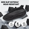 image:imageOrthoComfoot Mens Orthopedic Road Running Shoes Comfortable Arch Supports Plantar Fasciitis Orthotic Fashion Sneakers Casual Flat Feet Tennis Sports Walking Shoes for Foot Heel and Pain ReliefW1black