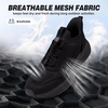 image:imageOrthoComfoot Mens Orthopedic Road Running Shoes Comfortable Arch Supports Plantar Fasciitis Orthotic Fashion Sneakers Casual Flat Feet Tennis Sports Walking Shoes for Foot Heel and Pain ReliefW1black