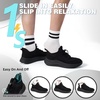 image:imageOrthoComfoot Mens Orthopedic Road Running Shoes Comfortable Arch Supports Plantar Fasciitis Orthotic Fashion Sneakers Casual Flat Feet Tennis Sports Walking Shoes for Foot Heel and Pain ReliefW1black