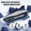image:imageOrthoComfoot Mens Orthopedic Road Running Shoes Comfortable Arch Supports Plantar Fasciitis Orthotic Fashion Sneakers Casual Flat Feet Tennis Sports Walking Shoes for Foot Heel and Pain ReliefW2navy Blue