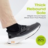 image:imageOrthoComfoot Mens Orthopedic Slip On Loafers Comfortable Arch Support Loafers for Plantar Fasciitis Orthotic Flat Feet Casual Walking Shoes for Foot and Heel Pain ReliefW2black