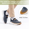 image:imageOrthoComfoot Mens Orthopedic Slip On Loafers Comfortable Arch Support Loafers for Plantar Fasciitis Orthotic Flat Feet Casual Walking Shoes for Foot and Heel Pain ReliefW1denim