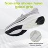 image:imageOrthoComfoot Mens Orthopedic Slip On Loafers Comfortable Arch Support Loafers for Plantar Fasciitis Orthotic Flat Feet Casual Walking Shoes for Foot and Heel Pain ReliefW3light Grey