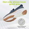 image:imageOrthoComfoot Mens Orthopedic Slip On Loafers Comfortable Arch Support Loafers for Plantar Fasciitis Orthotic Flat Feet Casual Walking Shoes for Foot and Heel Pain ReliefW1denim