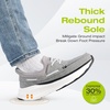 image:imageOrthoComfoot Mens Orthopedic Slip On Loafers Comfortable Arch Support Loafers for Plantar Fasciitis Orthotic Flat Feet Casual Walking Shoes for Foot and Heel Pain ReliefW3light Grey