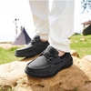 image:imageOrthoComfoot Mens Orthopedic SlipOn Loafers Walking Shoes Casual Canvas Plantar Fasciitis Loafers with Arch Support Comfortable Orthotic Shoes for Foot and Heel Pain ReliefW2black