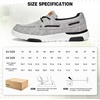 image:imageOrthoComfoot Mens Orthopedic SlipOn Loafers Walking Shoes Casual Canvas Plantar Fasciitis Loafers with Arch Support Comfortable Orthotic Shoes for Foot and Heel Pain ReliefW3light Grey