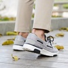 image:imageOrthoComfoot Mens Orthopedic SlipOn Loafers Walking Shoes Casual Canvas Plantar Fasciitis Loafers with Arch Support Comfortable Orthotic Shoes for Foot and Heel Pain ReliefW3light Grey