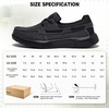image:imageOrthoComfoot Mens Orthopedic SlipOn Loafers Walking Shoes Casual Canvas Plantar Fasciitis Loafers with Arch Support Comfortable Orthotic Shoes for Foot and Heel Pain ReliefW2black
