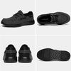 image:imageOrthoComfoot Mens Orthopedic SlipOn Loafers Walking Shoes Casual Canvas Plantar Fasciitis Loafers with Arch Support Comfortable Orthotic Shoes for Foot and Heel Pain ReliefW2black