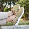 image:imageOrthoComfoot Mens Orthopedic SlipOn Loafers Walking Shoes Casual Canvas Plantar Fasciitis Loafers with Arch Support Comfortable Orthotic Shoes for Foot and Heel Pain ReliefW4khaki