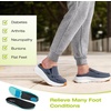 image:imageOrthoComfoot Mens Orthopedic SlipOn Loafers Walking Shoes Casual Comfortable Arch Support Slippers for Plantar Fasciitis Soft Canvas Orthotic Shoes for Foot and Heel Pain ReliefW1denim
