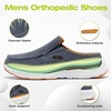image:imageOrthoComfoot Mens Orthopedic SlipOn Loafers Walking Shoes Casual Comfortable Arch Support Slippers for Plantar Fasciitis Soft Canvas Orthotic Shoes for Foot and Heel Pain ReliefW1denim