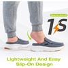 image:imageOrthoComfoot Mens Orthopedic SlipOn Loafers Walking Shoes Casual Comfortable Arch Support Slippers for Plantar Fasciitis Soft Canvas Orthotic Shoes for Foot and Heel Pain ReliefW1denim