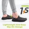 image:imageOrthoComfoot Mens Orthopedic SlipOn Loafers Walking Shoes Casual Comfortable Arch Support Slippers for Plantar Fasciitis Soft Canvas Orthotic Shoes for Foot and Heel Pain ReliefW2black