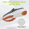 image:imageOrthoComfoot Mens Orthopedic SlipOn Loafers Walking Shoes Casual Comfortable Arch Support Slippers for Plantar Fasciitis Soft Canvas Orthotic Shoes for Foot and Heel Pain ReliefW1denim